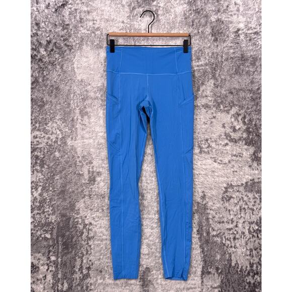 Lululemon Fast Free 7/8 Tight Size 6 Womens Blue 27" Non Reflective Nulux - Picture 1 of 7